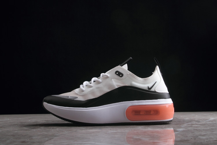 2020 Nike Air Max DIA White Black Orange For Women